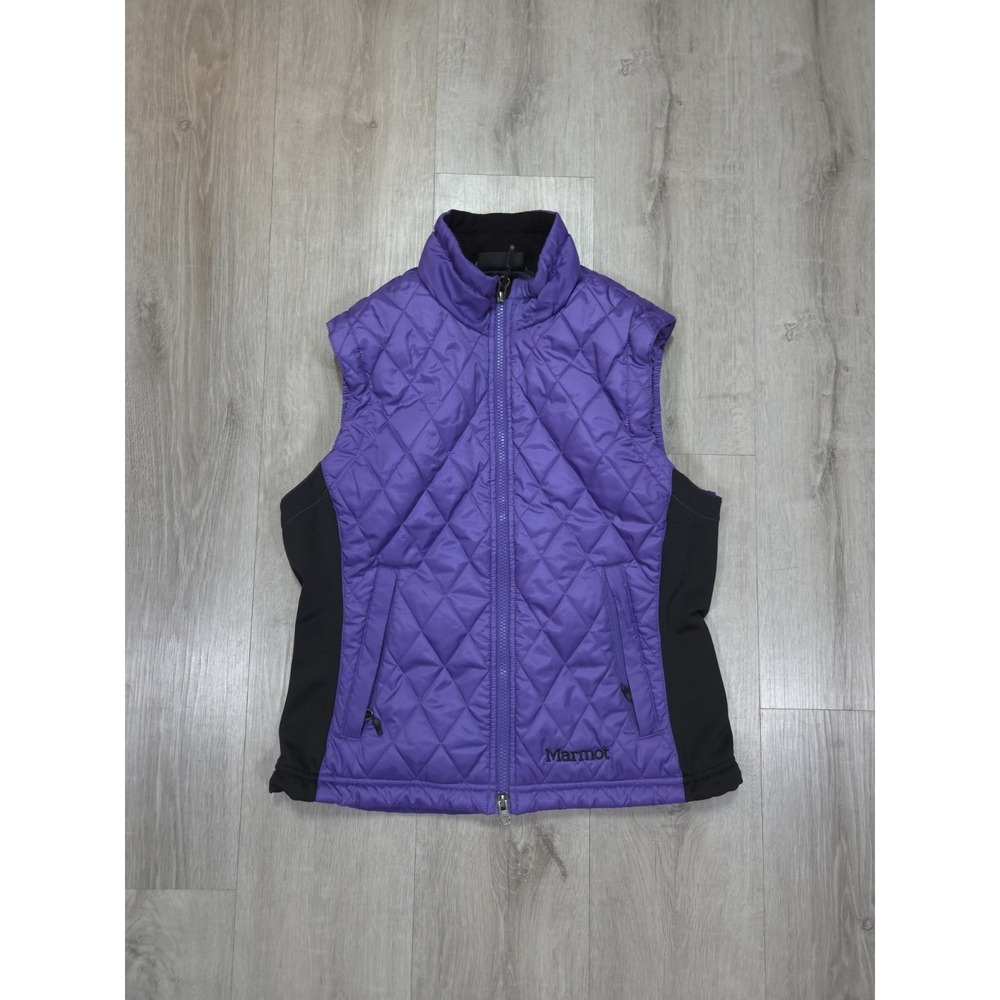 Marmot Kitzbuhel Insulated Vest Womens Medium Full Zip Blue